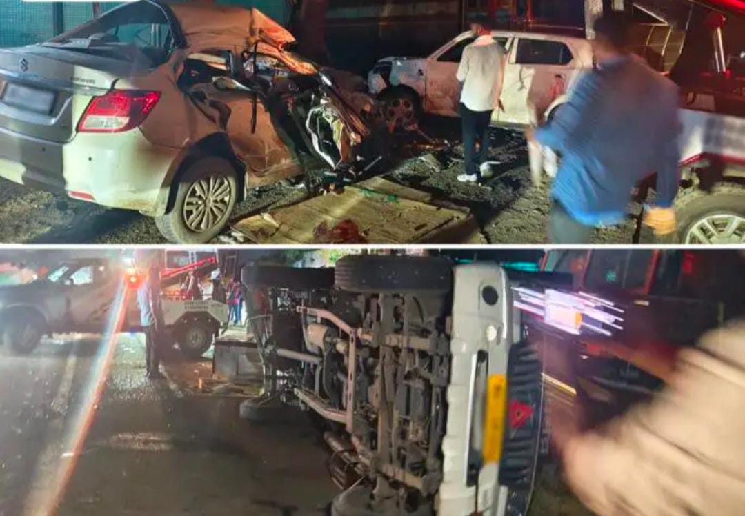 जेजुरी मोरगाव रोडवर भीषण अपघात; आठ ठार तर पाच जण गंभीर जखमी